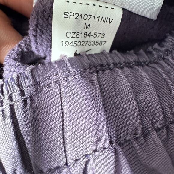 Nike Women’s Cropped Half‎ Zip Hoodie Swoosh Purple Pink CZ8164-573 Size M - Picture 7 of 12